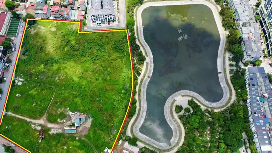 Flycam thực địa Central Mansion trước khi thi công ngày 12/07/2025