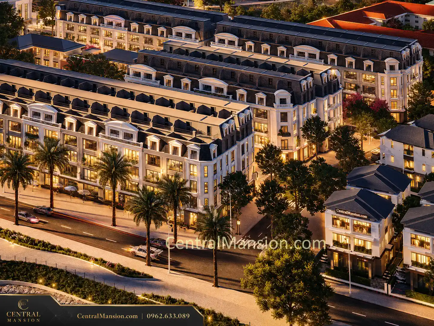 Giá biệt thự Central Mansion và nhóm lô đặc biệt