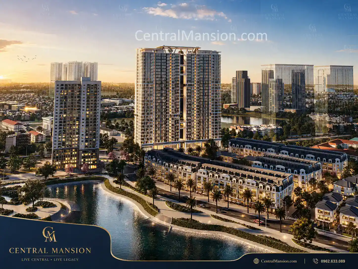 Phối cảnh Central Mansion - dự án của Taseco Land tại Trung Văn