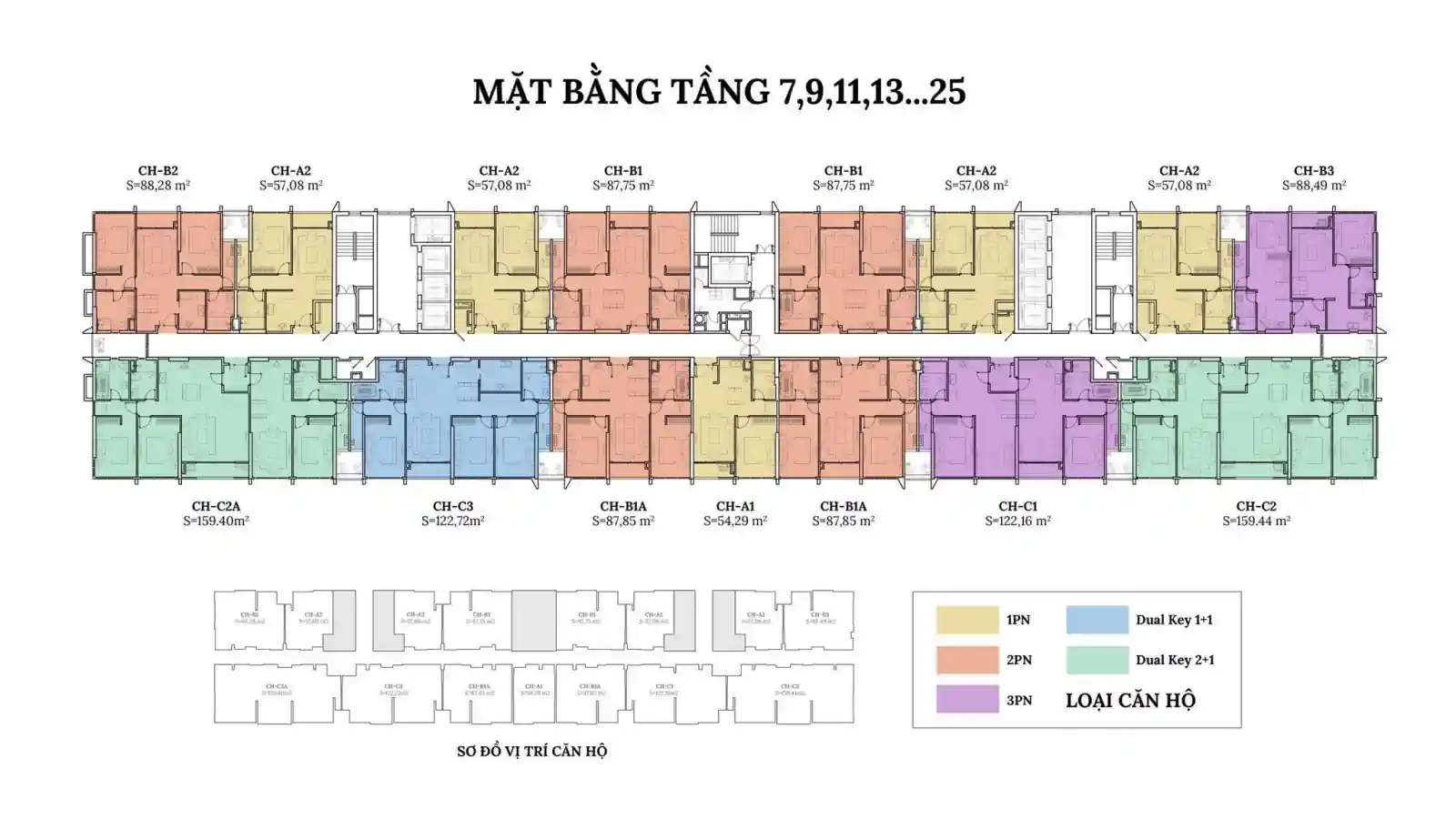 Mặt bằng tổng Hinode Suite 28A Phạm Hùng