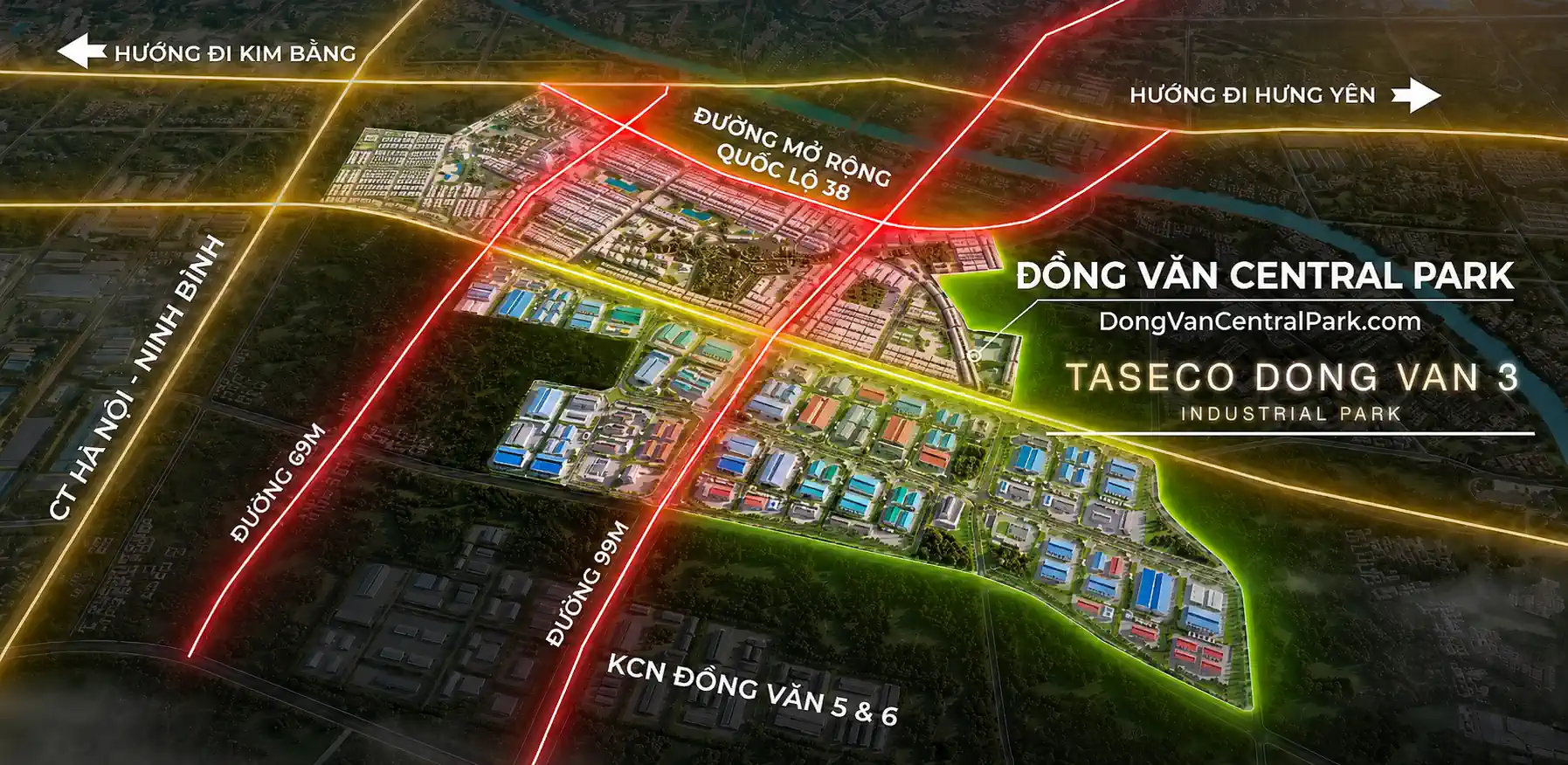 Vị trí Đồng Văn Central Park – bản đồ đầu tư